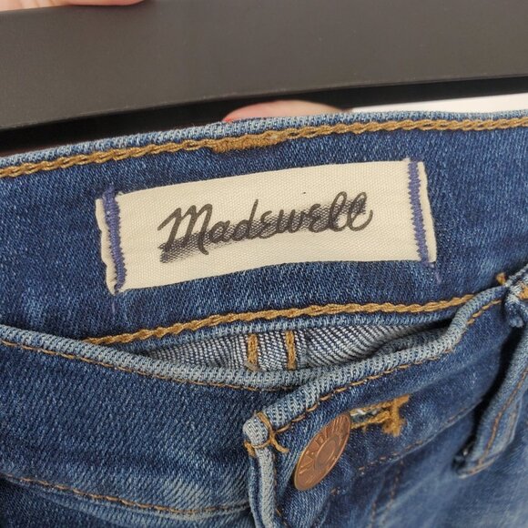 Madewell 10" High Rise Roadtripper Supersoft Jeans In Playford Wash Size 26 - Picture 8 of 11